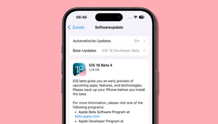 iOS 18 Beta 4