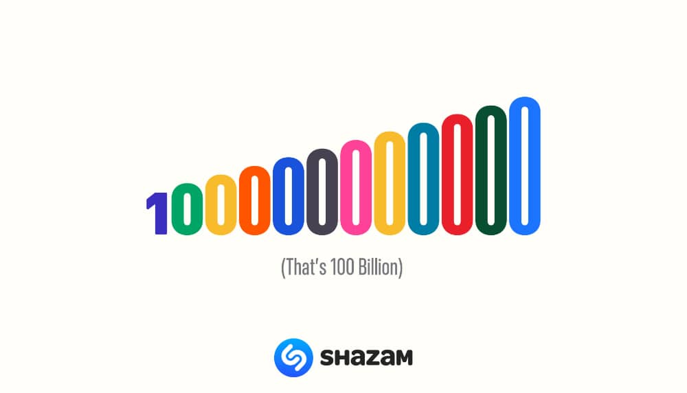 Shazam 100 Milliarden Songs Shazam 100 Milliarden Songs