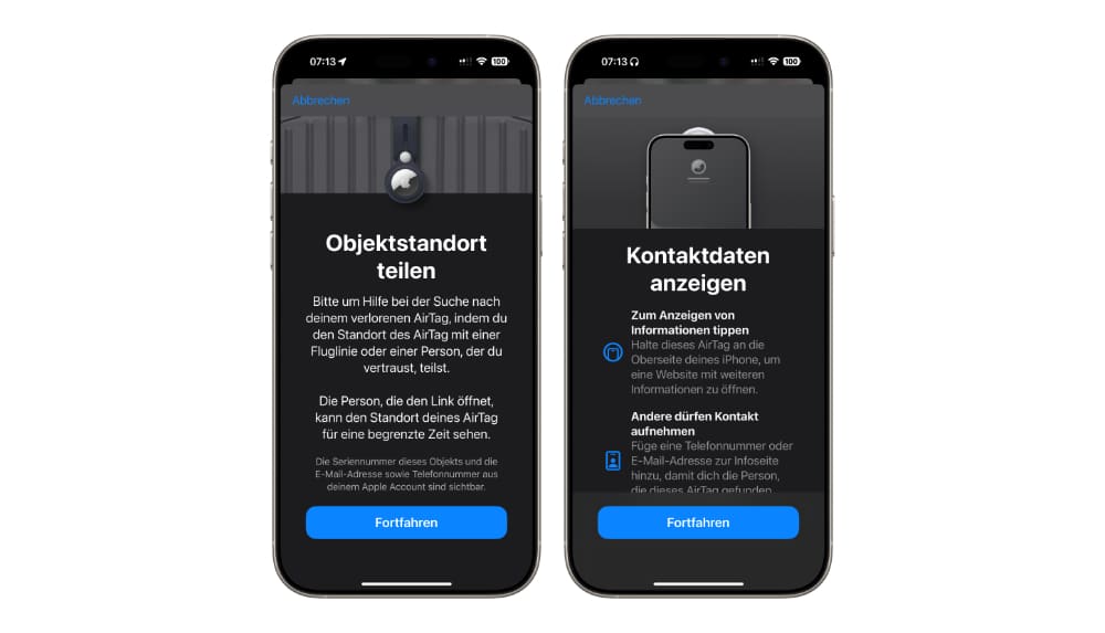 iOS 18.2: Teilen von Gepäckstandorten leicht gemacht