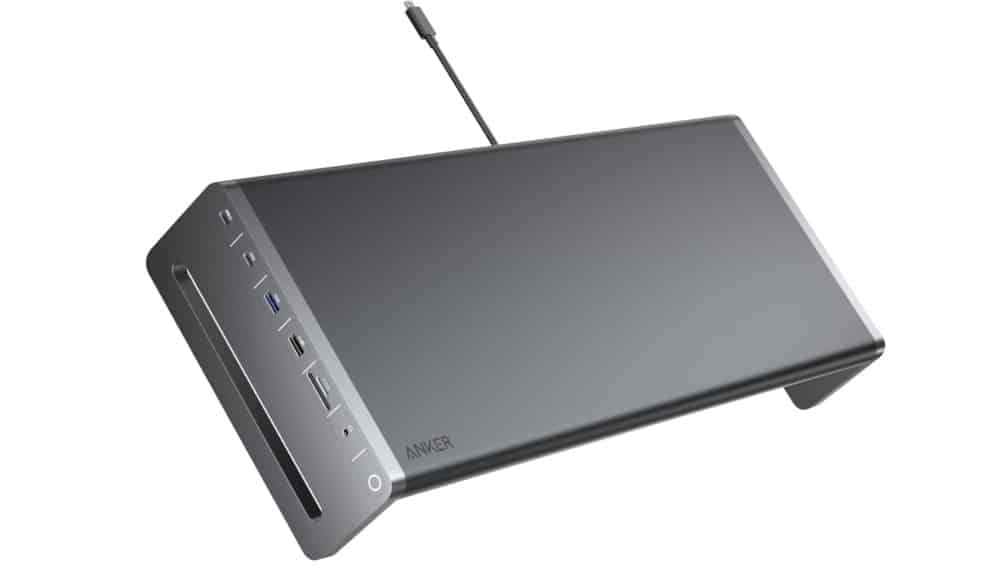 Anker USB-C Hub 10-in-1 Aluminium-Monitorstandfuß: Ordnung und Funktionalität auf dem Schreibtisch