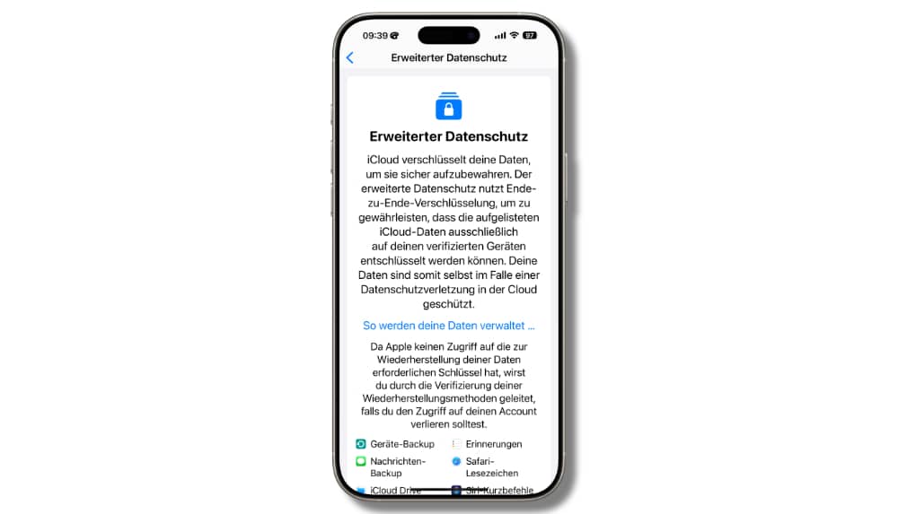 Apple iCloud Ende-zu-Ende-Verschlüsselung Apple iCloud Ende-zu-Ende-Verschlüsselung