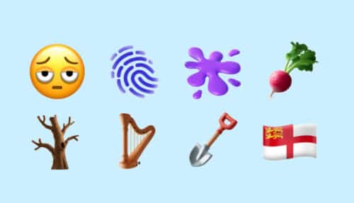 Neue Emoji in iOS 18.4: Fingerabdrücke, Farbspritzer und mehr
