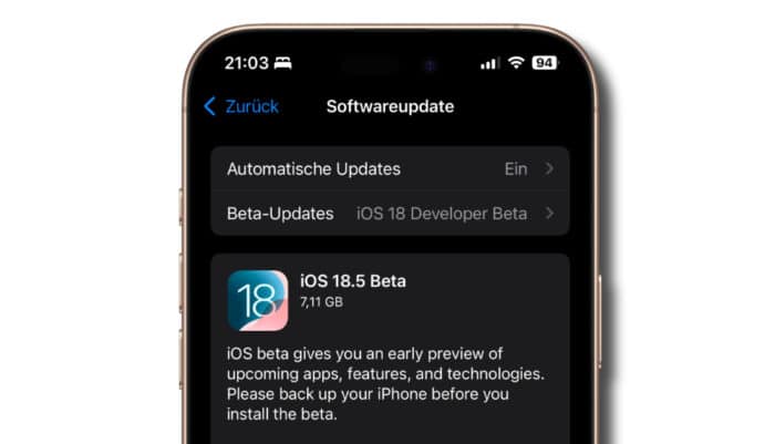 iOS 18.5 Beta