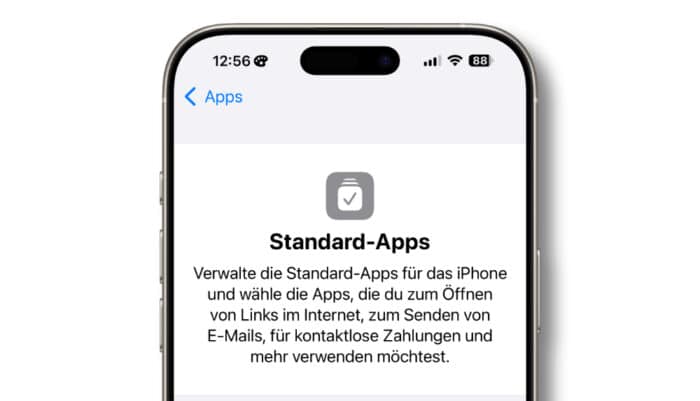 iPhone Standard-Apps ändern
