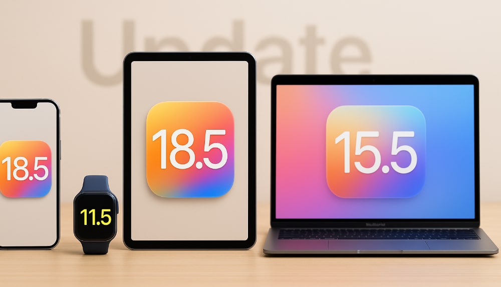 Apple veröffentlicht iOS 18.5 und weitere