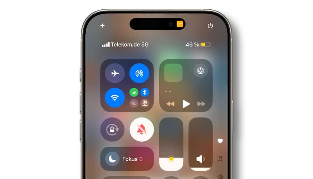 Kontrollzentrum auf iPhone öffnen Kontrollzentrum auf iPhone öffnen