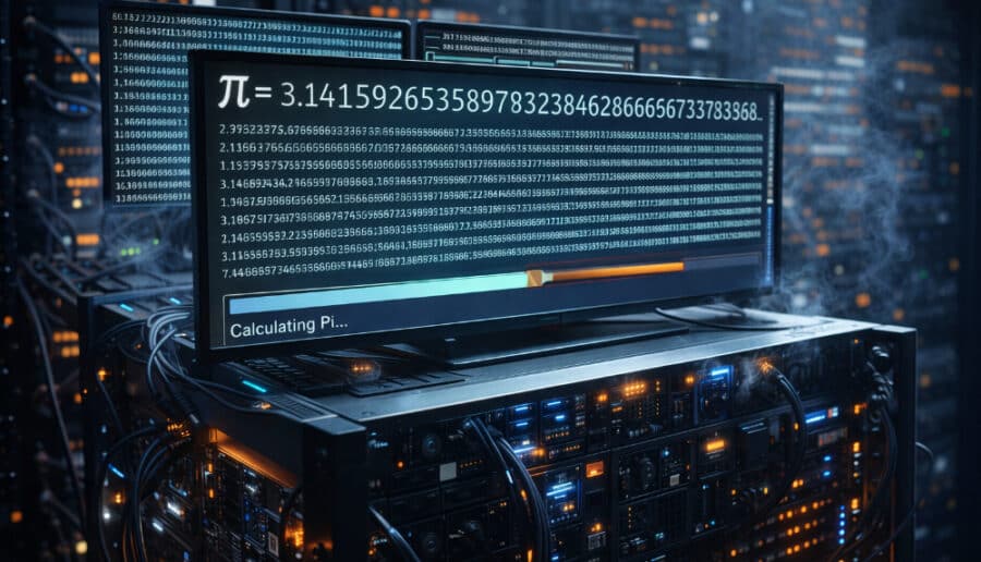 Pi-Rekord mit Server