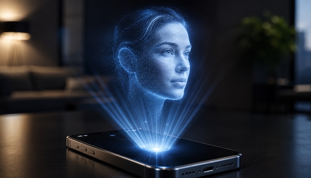 räumliches iPhone Holografie