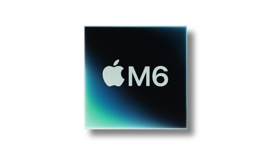 Eine grafische Darstellung eines Apple M6 Prozessors.